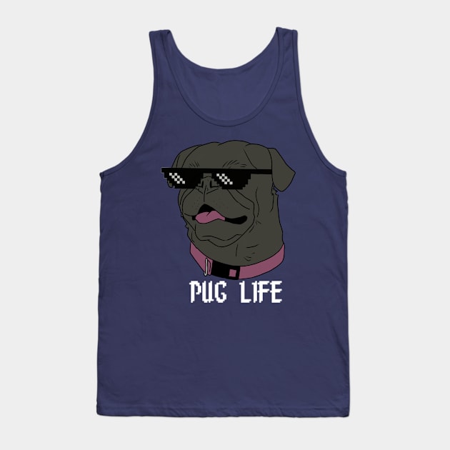 Pug Life Tank Top by AndrewKennethArt